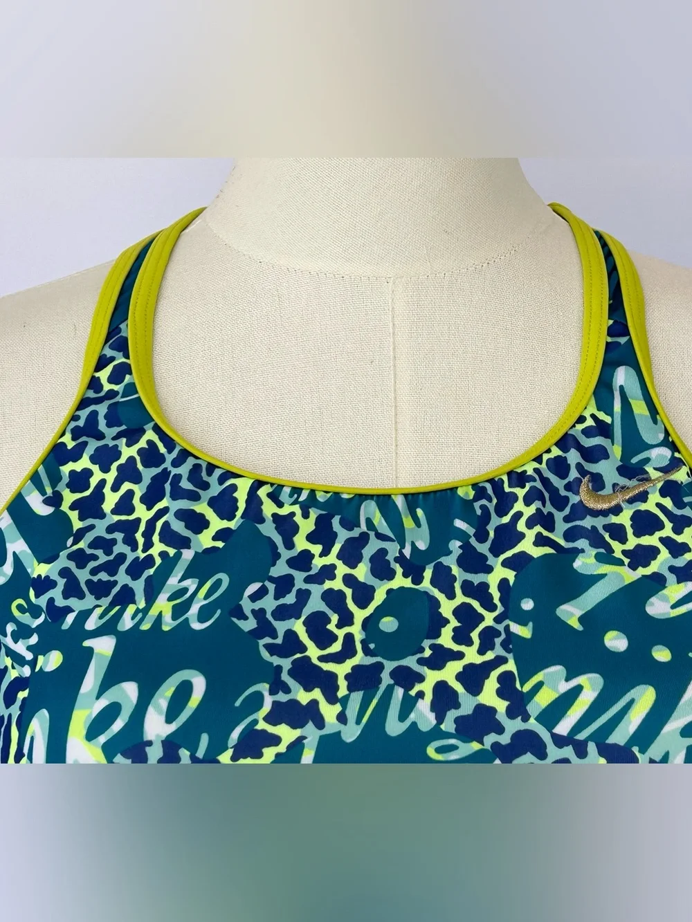 Nike Swim‎ Girls Hyper Web Racerback One Piece Swimsuit Size XL 13-15 Years